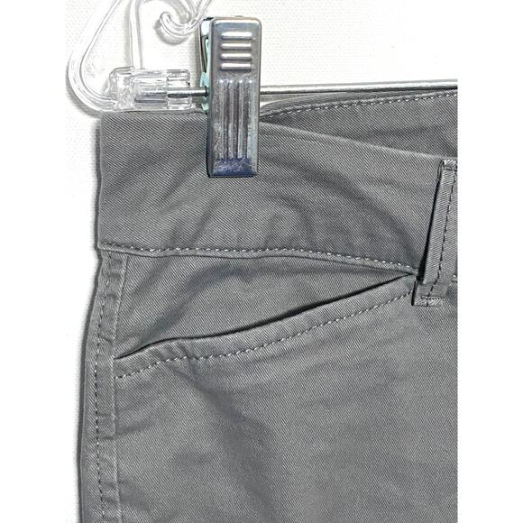 Old Navy Pixie Khakis Chinos Greystone Stretch Front Pockets Women 8R Y2K 2016 - Picture 4 of 9